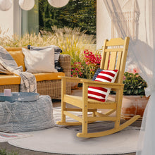 Load image into Gallery viewer, Weather Resistant  Outdoor Indoor Rocking Chair - Yellow
