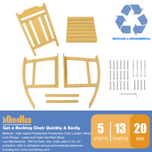 Load image into Gallery viewer, Weather Resistant  Outdoor Indoor Rocking Chair - Yellow