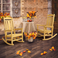 Load image into Gallery viewer, Weather Resistant  Outdoor Indoor Rocking Chair - Yellow