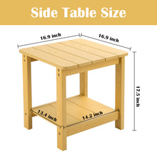 Load image into Gallery viewer, Weather Resistant Side Table - Yellow