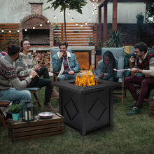 Load image into Gallery viewer, hOmeHua 28 inch Square Auto-Ignition Outdoor Propane Fire Pit Table  - Black