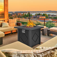 Load image into Gallery viewer, hOmeHua 28 inch Square Auto-Ignition Outdoor Propane Fire Pit Table  - Black