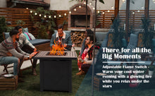 Load image into Gallery viewer, hOmeHua 28 inch Square Auto-Ignition Outdoor Propane Fire Pit Table  - Black