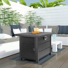 Load image into Gallery viewer, hOmeHua 42 inch Rectangle Auto-Ignition Outdoor Propane Fire Pit Table  - Black