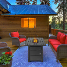 Load image into Gallery viewer, hOmeHua 42 inch Rectangle Auto-Ignition Outdoor Propane Fire Pit Table  - Black