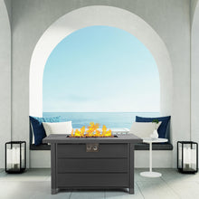 Load image into Gallery viewer, hOmeHua 42 inch Rectangle Auto-Ignition Outdoor Propane Fire Pit Table  - Black