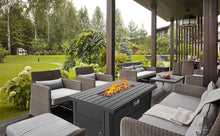 Load image into Gallery viewer, hOmeHua 42 inch Rectangle Auto-Ignition Outdoor Propane Fire Pit Table  - Black