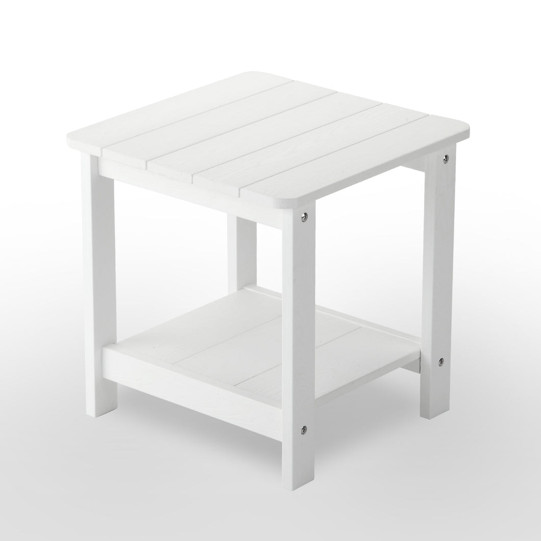 Weather Resistant Side Table - White