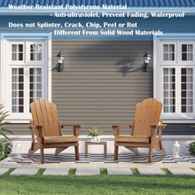Load image into Gallery viewer, hOmeHua FACE Folding Adirondack Chair Weather Resistant
