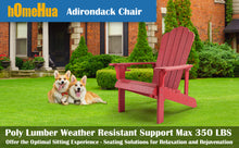 Load image into Gallery viewer, Adirondack Chair Weather Resistant  with Cup Holder - Red
