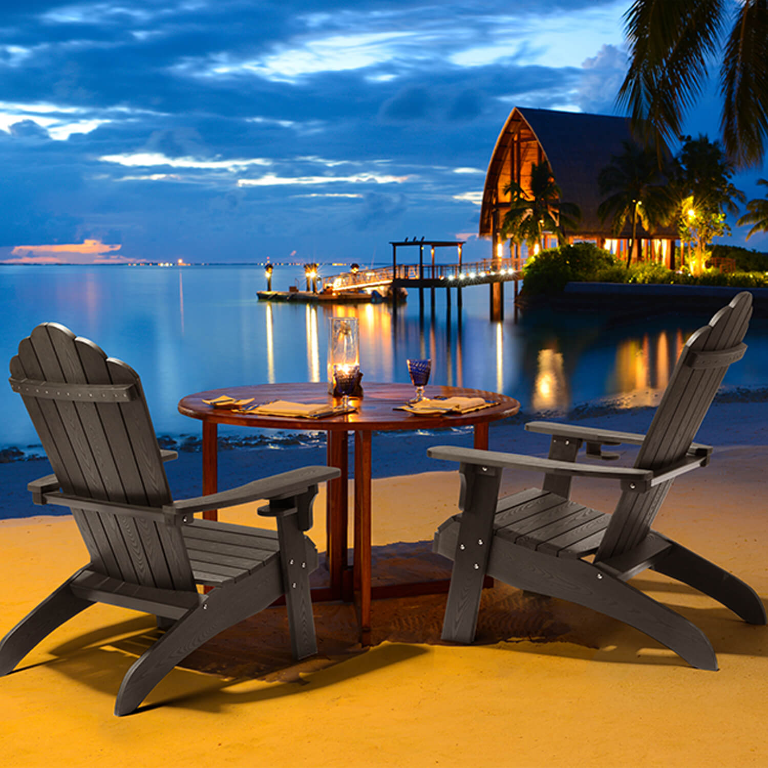 Plastic Adirondack Chairs Set Of Oversized Adirondack Chair