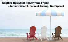 Load image into Gallery viewer, Oversized Adirondack Chair Weather Resistant with Cup Holder - Wood Color
