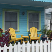 Load image into Gallery viewer, Adirondack Chair Weather Resistant  with Cup Holder - Yellow
