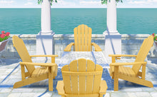 Load image into Gallery viewer, Adirondack Chair Weather Resistant  with Cup Holder - Yellow
