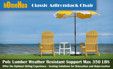 Load image into Gallery viewer, Adirondack Chair Weather Resistant  with Cup Holder - Yellow
