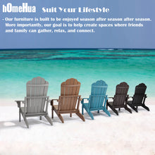 Load image into Gallery viewer, hOmeHua FACE Folding Adirondack Chair Weather Resistant
