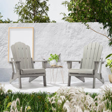 Load image into Gallery viewer, hOmeHua FACE Folding Adirondack Chair Weather Resistant

