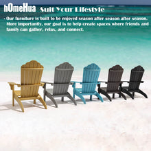 Load image into Gallery viewer, Oversized Adirondack Chair Weather Resistant with Cup Holder - Gray
