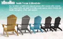 Load image into Gallery viewer, Oversized Adirondack Chair Weather Resistant with Cup Holder - Gray
