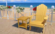 Load image into Gallery viewer, Oversized Adirondack Chair Weather Resistant with Cup Holder - Yellow

