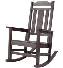 Load image into Gallery viewer, Weather Resistant  Outdoor Indoor Rocking Chair - Dark Brown
