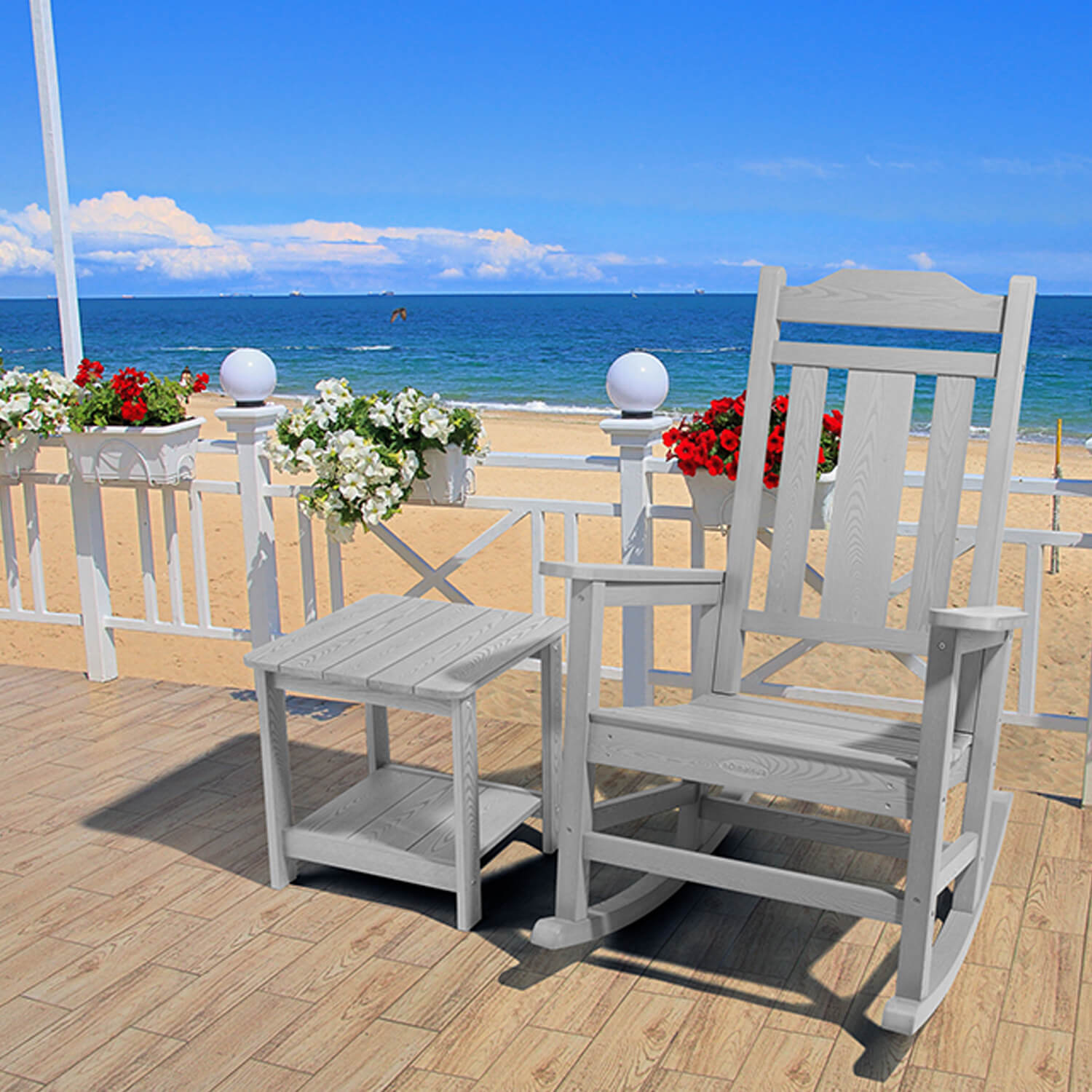 outdoor beach rocking chair