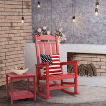 Load image into Gallery viewer, Weather Resistant  Outdoor Indoor Rocking Chair - Red
