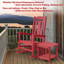 Load image into Gallery viewer, Weather Resistant  Outdoor Indoor Rocking Chair - Red
