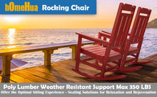 Load image into Gallery viewer, Weather Resistant  Outdoor Indoor Rocking Chair - Red
