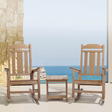 Load image into Gallery viewer, Weather Resistant Outdoor Indoor Rocking Chair  - Wood Color
