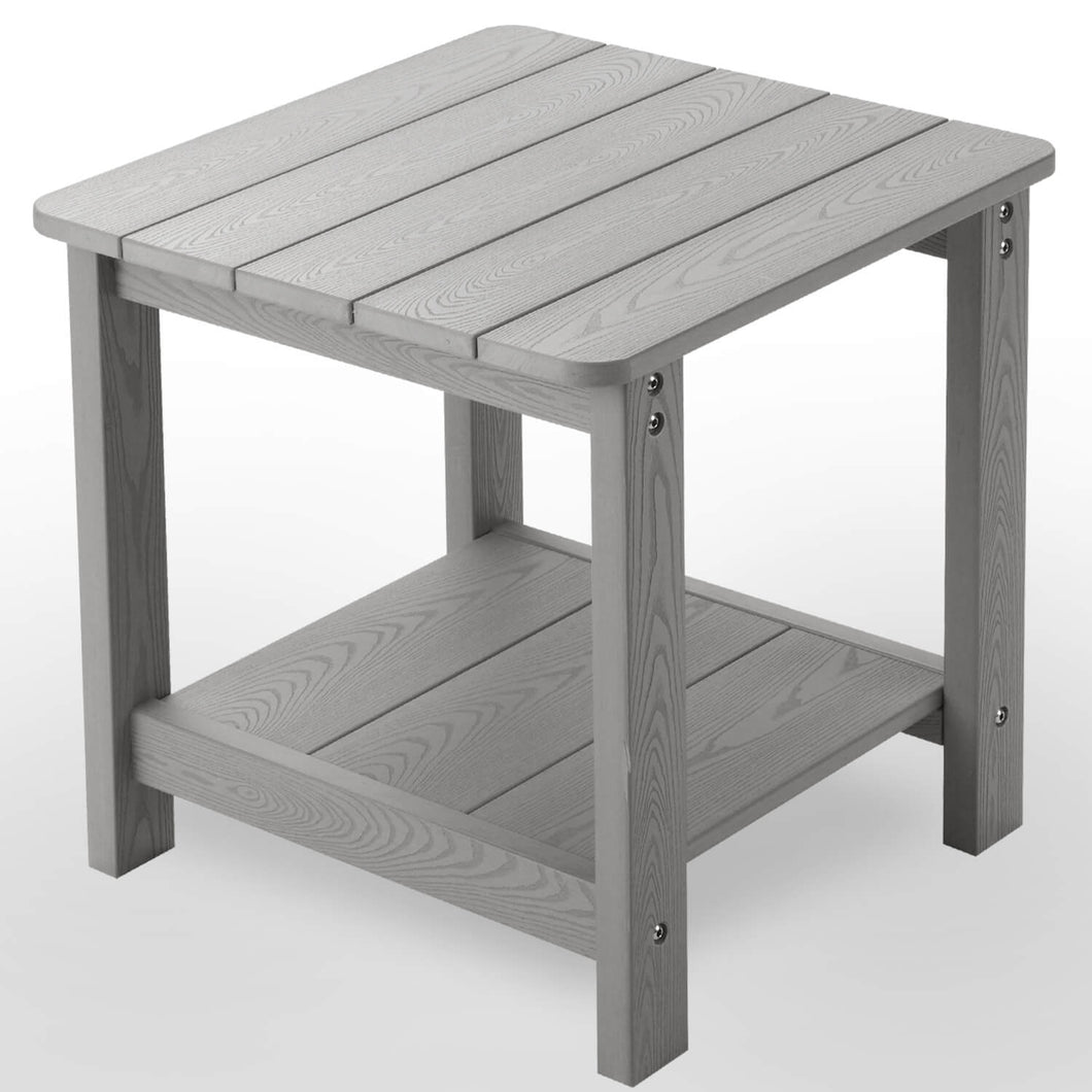 Weather Resistant Side Table - Gray