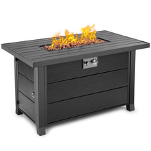Load image into Gallery viewer, hOmeHua 42 inch Rectangle Auto-Ignition Outdoor Propane Fire Pit Table  - Black
